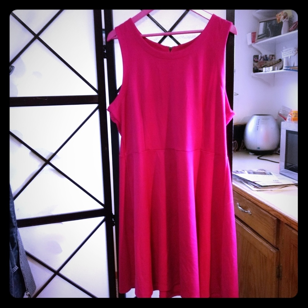 Hot pink dress